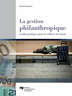 cover image of La gestion philanthropique